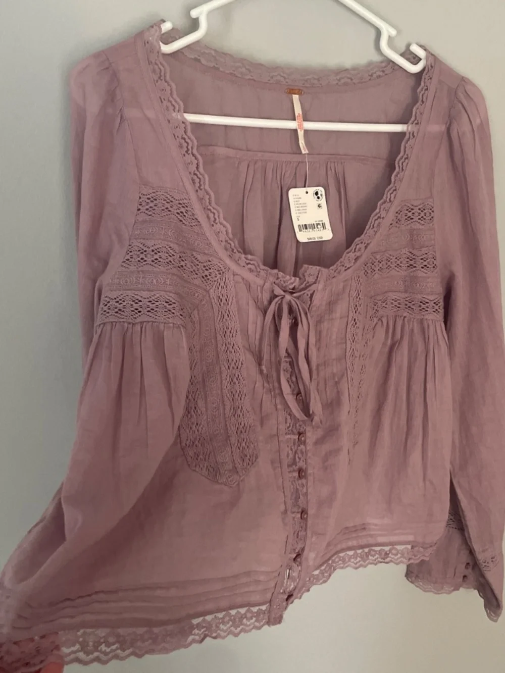 Free People Forevermore Long-Sleeve Top Purple